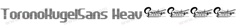 ToronoKugelSans Heav字体转换